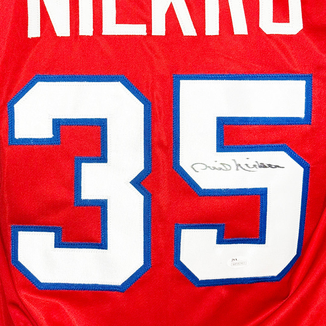 Phil Niekro Signed Atlanta Red Baseball Jersey (JSA)