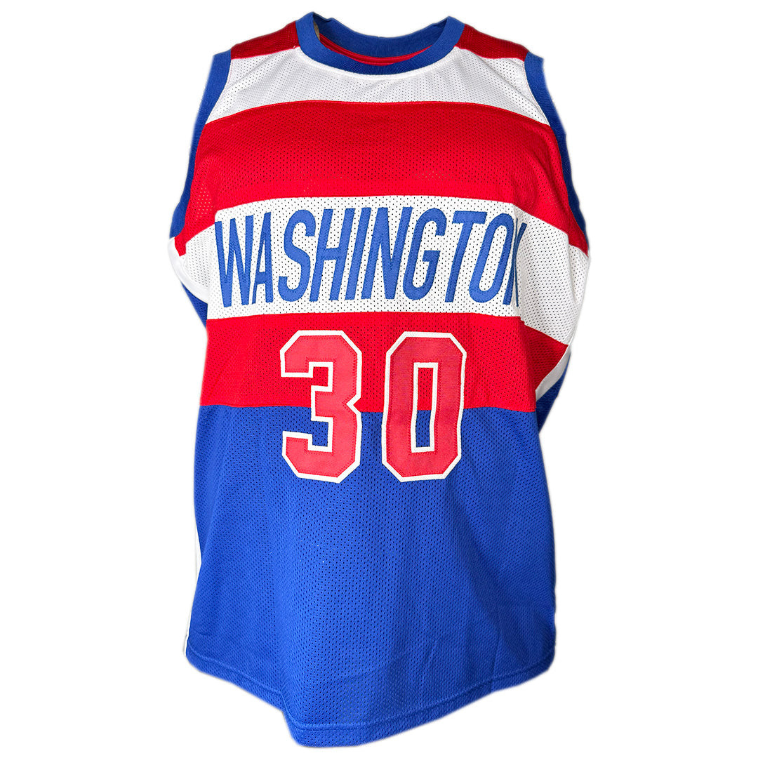 Bernard King Signed Washington Blue Basketball Jersey (JSA)