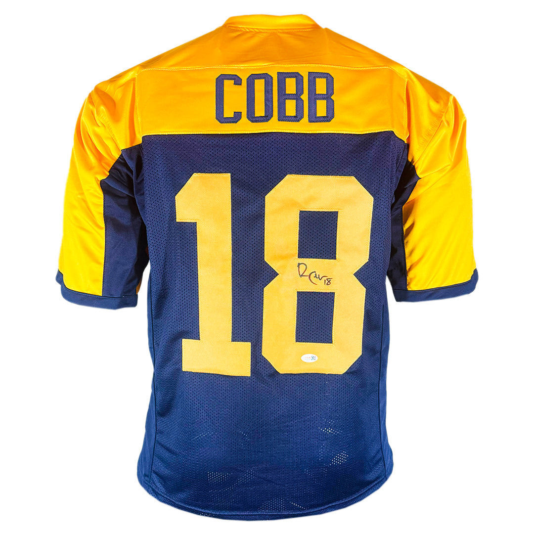 Randall Cobb Signed Green Bay Navy ACME Throwback Football Jersey (JSA)