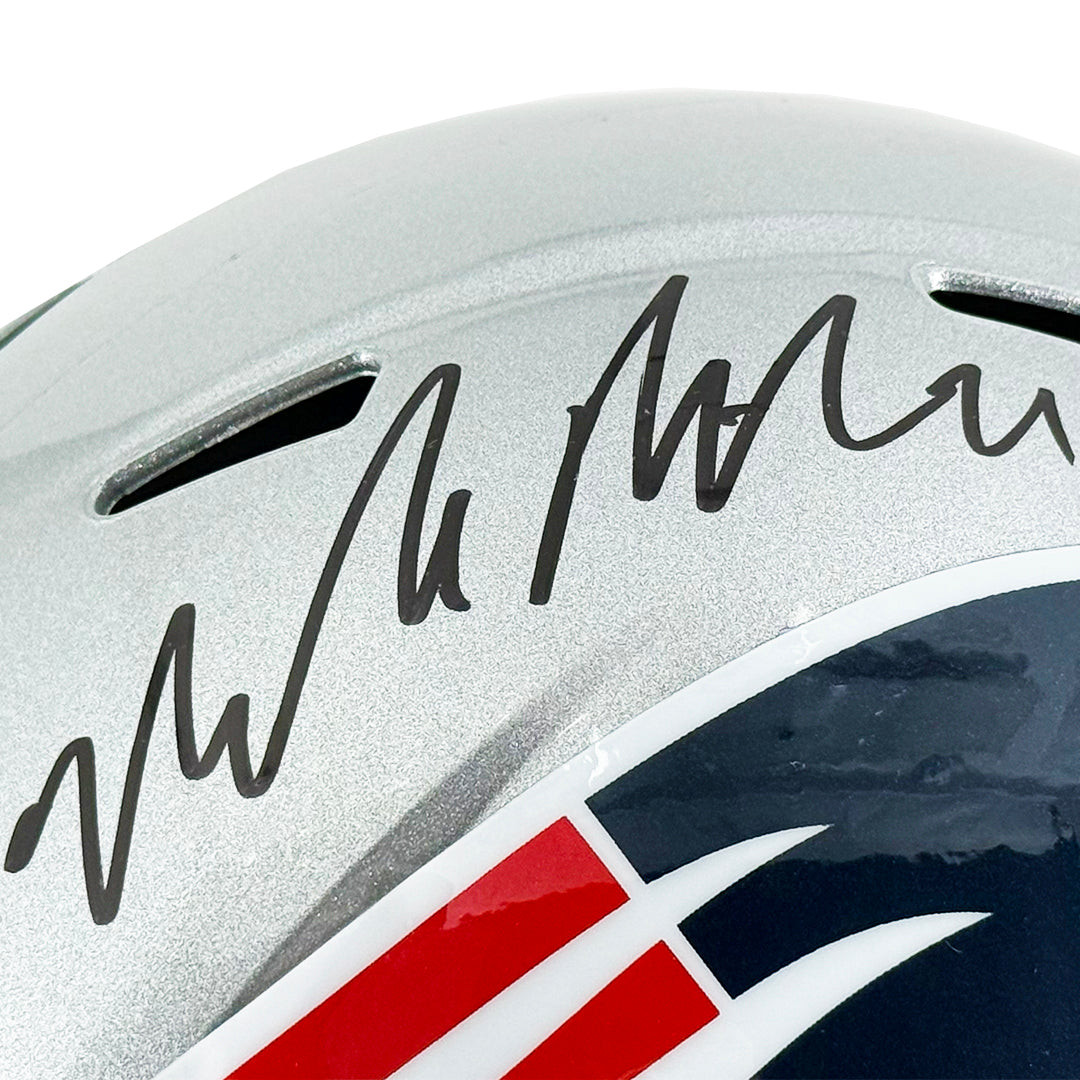 Malcolm Butler Signed New England Patriots Speed Full-Size Replica Football Helmet (JSA)