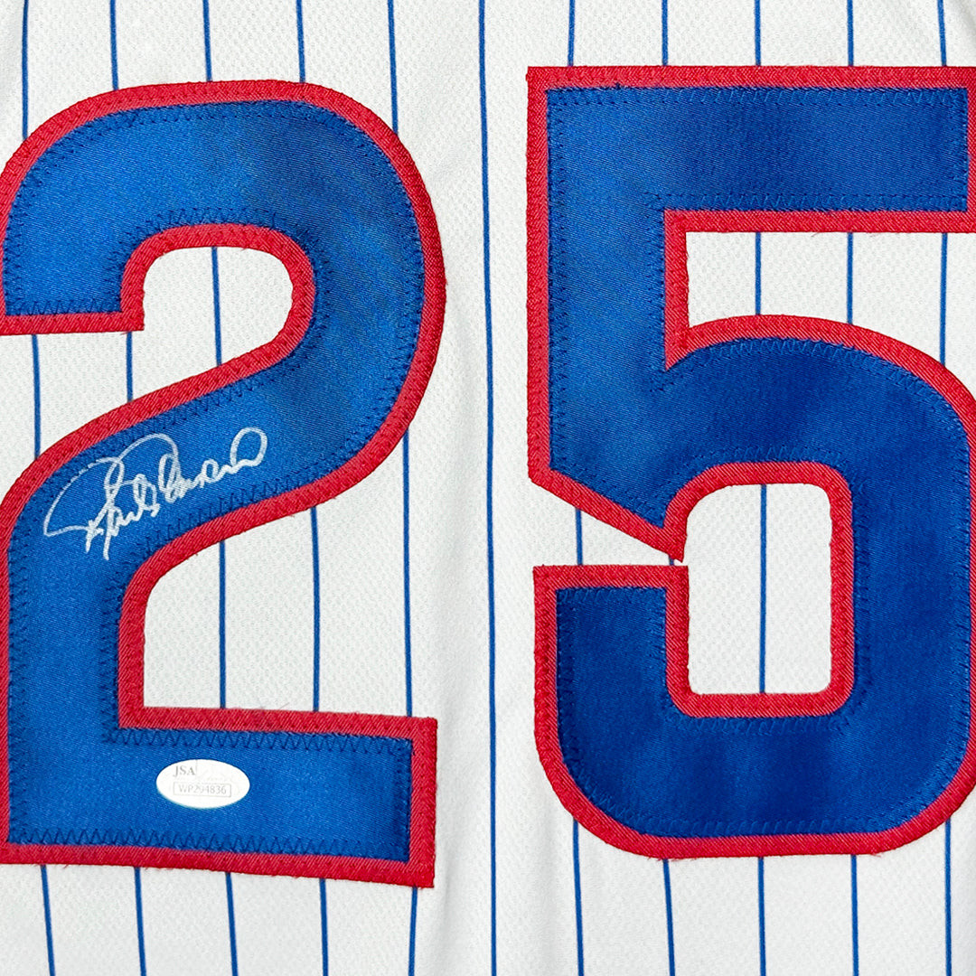 Rafael Palmeiro Signed Chicago Pinstripe Baseball Jersey (JSA)