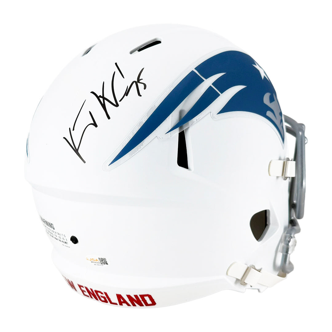 Vince Wilfork Signed New England Patriots Rivalries Speed Full-Size Replica Football Helmet (JSA)