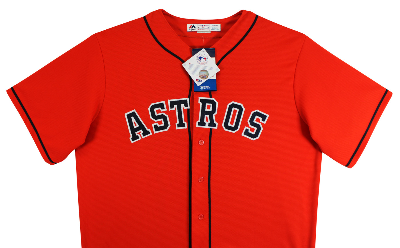 Astros George Springer Signed Orange Majestic Cool Base Jersey JSA