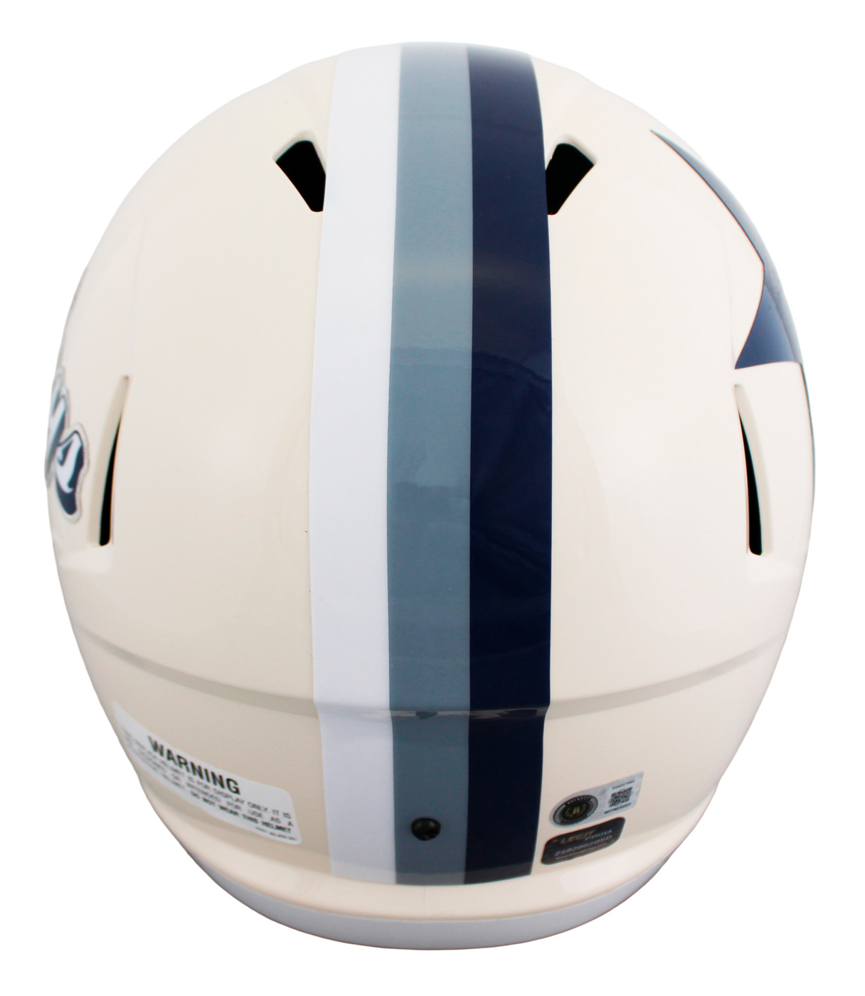 Cowboys Emmitt Smith Signed Retro Full Size Speed Rep Helmet W/ Case BAS Witness