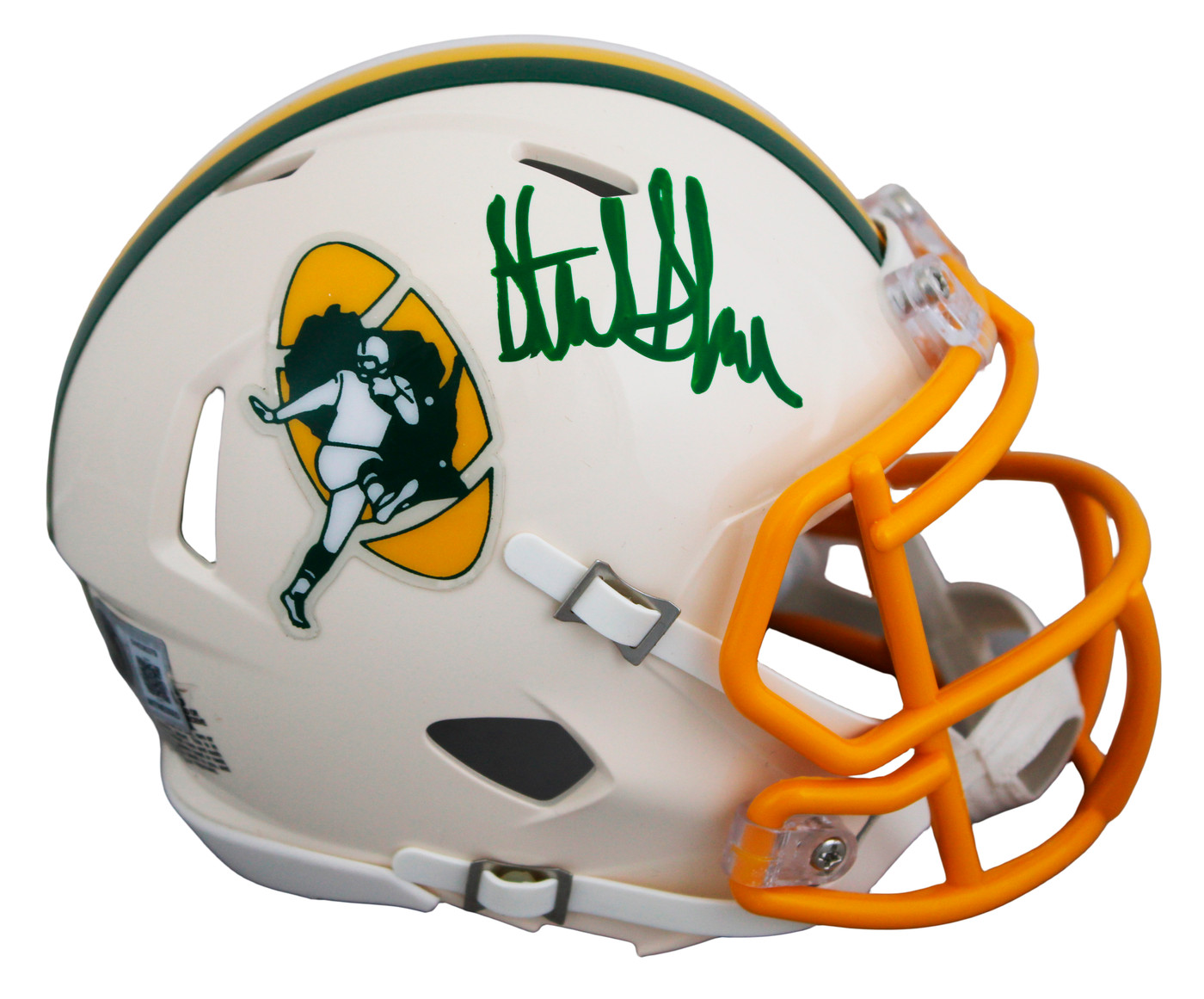 Packers Sterling Sharpe Authentic Signed Retro Speed Mini Helmet BAS Witnessed
