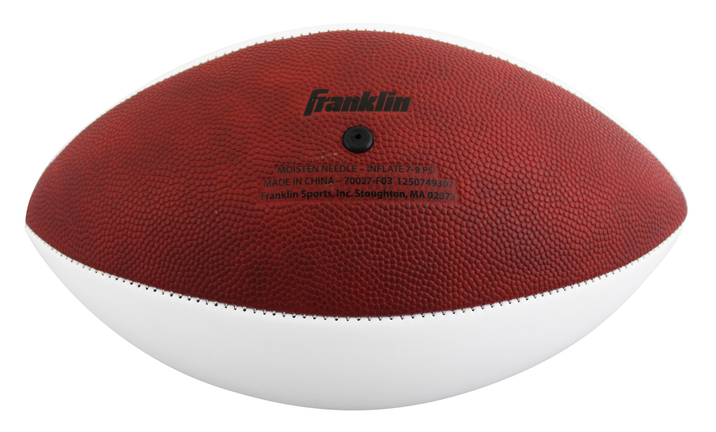 Cowboys Emmitt Smith Signed Franklin White Panel Logo Football BAS Witnessed