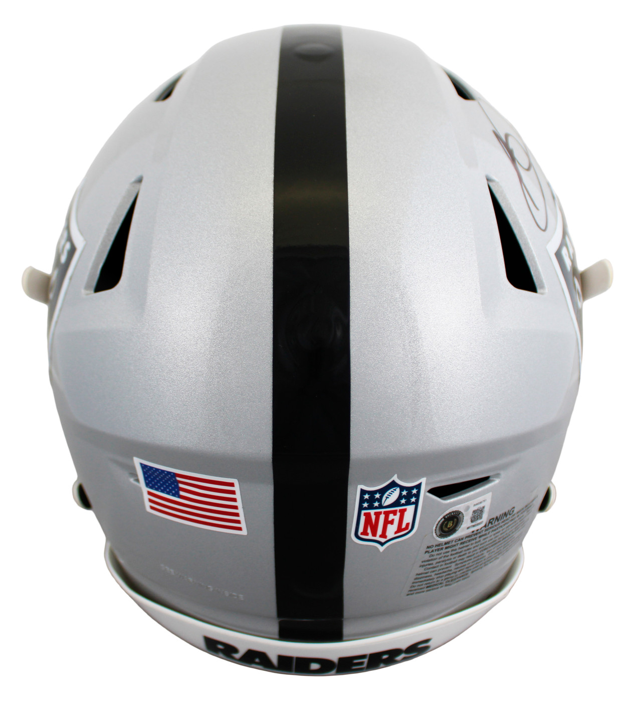 Raiders Bo Jackson Signed Riddell Speed Flex Full Size Helmet BAS