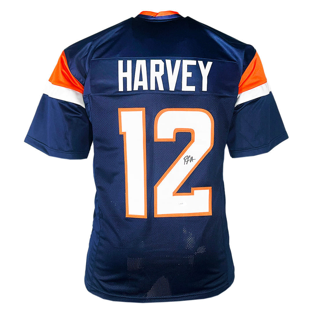 RJ Harvey Signed Denver Navy Football Jersey (JSA)