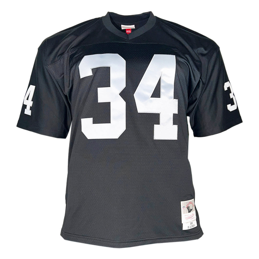 Bo Jackson Signed Authentic Las Vegas Raiders Black Football Jersey (Beckett)