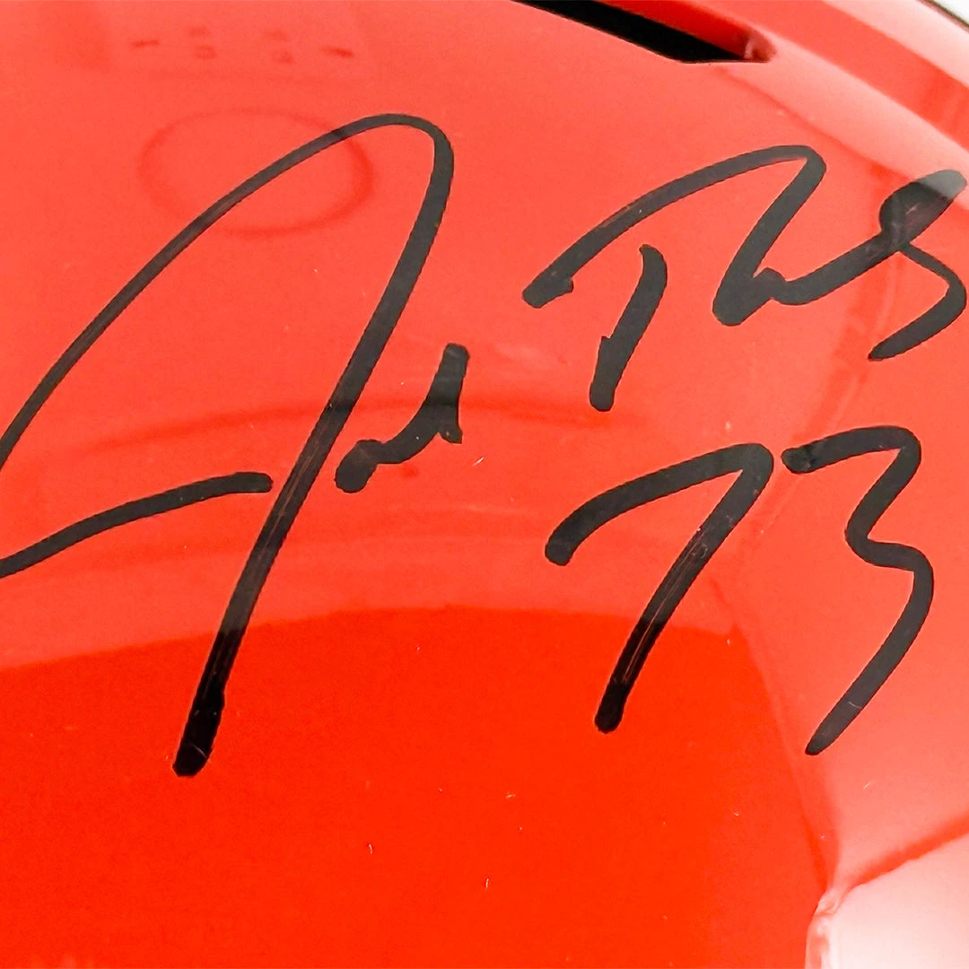 Joe Thomas Signed Cleveland Browns Speed Full-Size Replica Football Helmet (JSA)