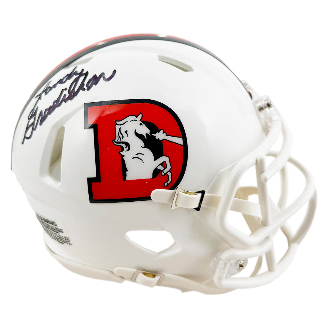 Randy Gradishar Signed Denver Broncos Alt 2023 Speed Mini Football Helmet (JSA)
