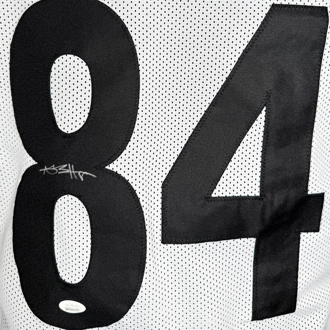Antonio Brown Signed Pittsburgh White Football Jersey (JSA)