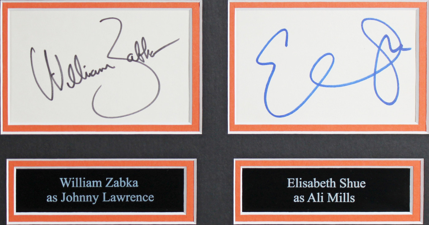 The Karate Kid (5) Morita, Macchio, Zabka, Shue & Kove Signed Framed Display BAS Version 1