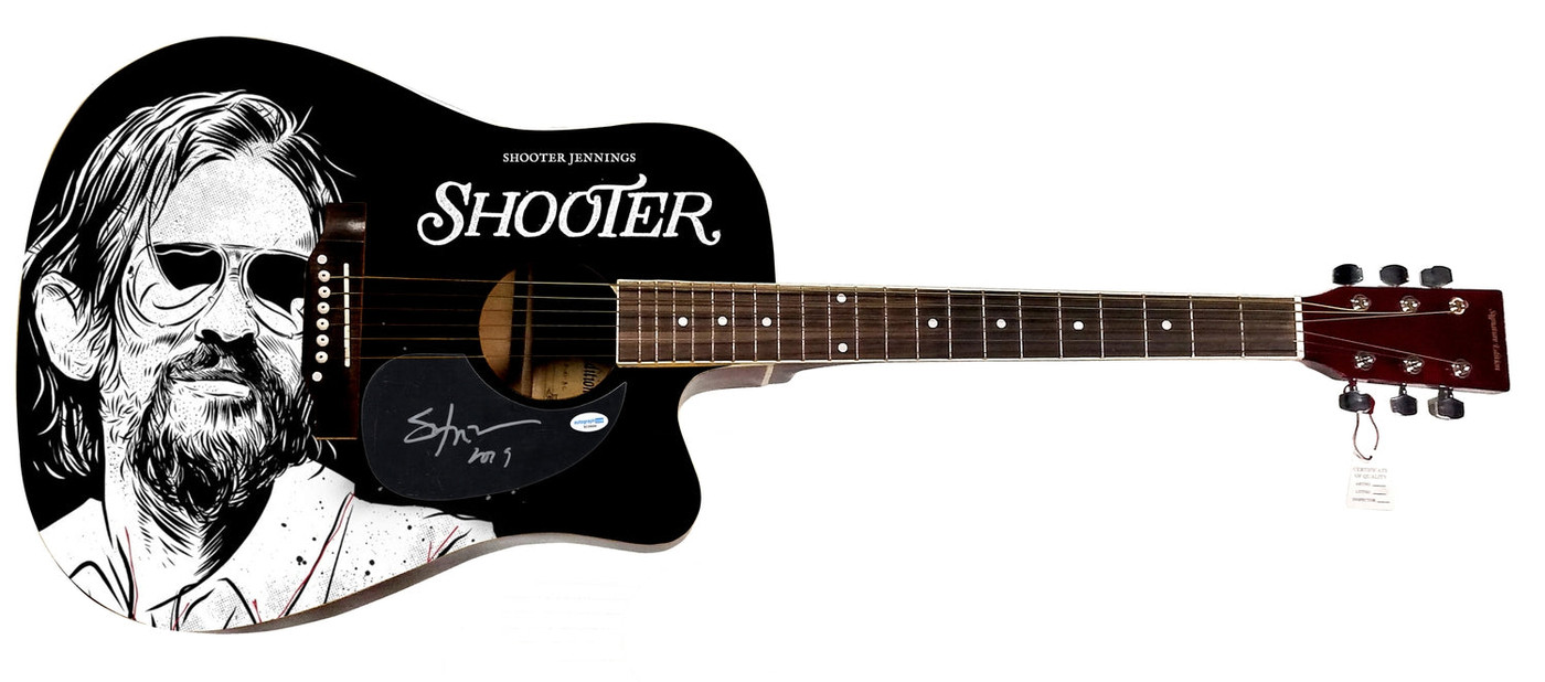 Shooter Jennings Signed "Swagger & Shades" Custom Graphics ACOA