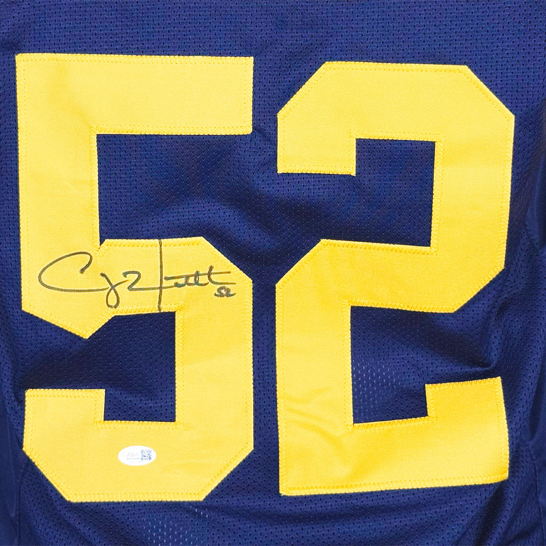 Clay Matthews Signed Green Bay Throwback Football Jersey (JSA)