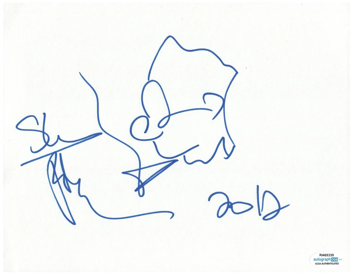 Sean Paul Signed Sketched 8x10 Glossy ACOA