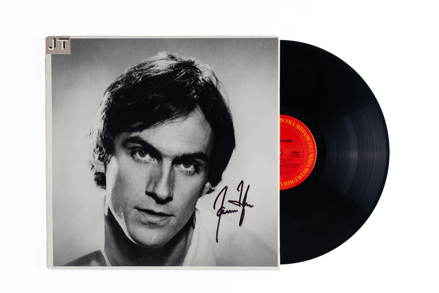 JAMES TAYLOR レコード サイン入り James Taylor Signed JT Vinyl Record — Hand-Signed Album