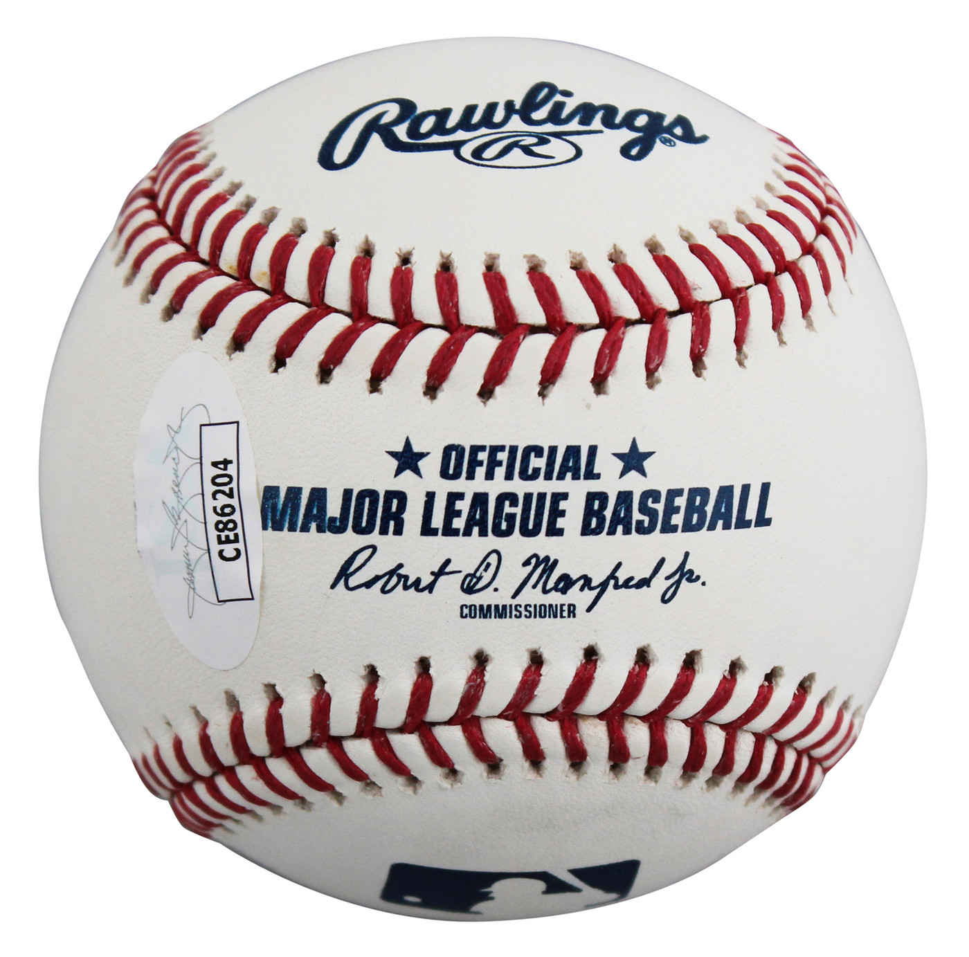 Braves John Rocker "w/ Insc" Signed Robert Manfred OML Baseball JSA #CE86204