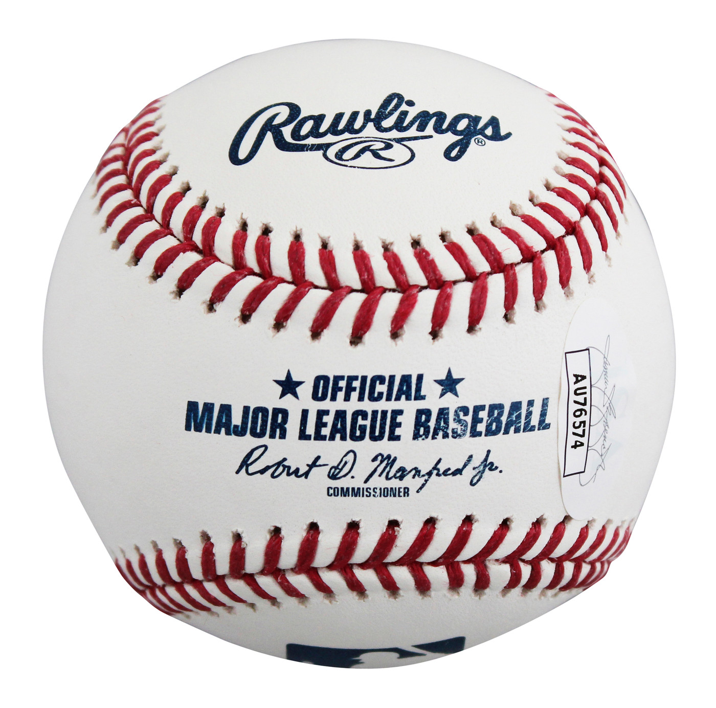 Rangers Wyatt Langford Authentic Signed Robert Manfred OML Baseball JSA #AU76574
