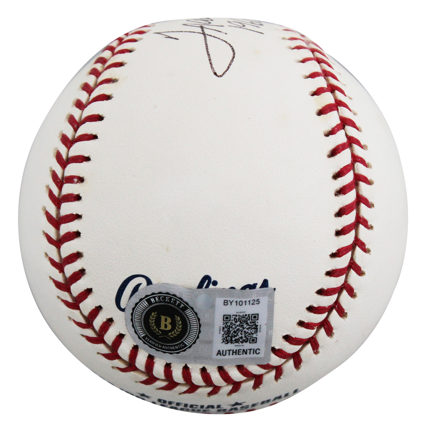 Rangers Frank Howard "1960 NL ROY" Signed Allen Selig OML Baseball BAS #BY101125