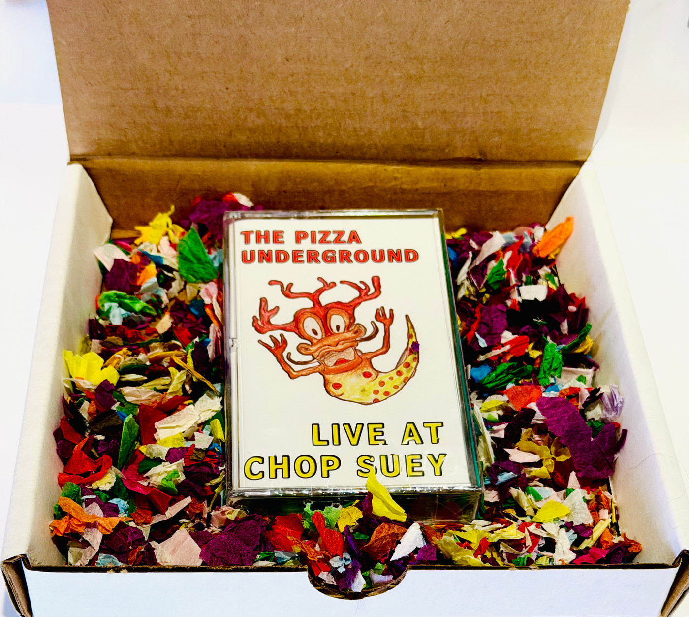 The Pizza Underground Slabbed Signed Limited Edition Cassette Cover with Pizza Box