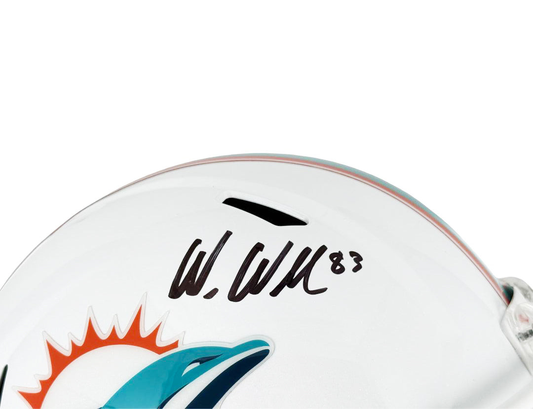 Wes Welker Signed Miami Dolphins Speed Full-Size Replica Football Helmet (JSA)