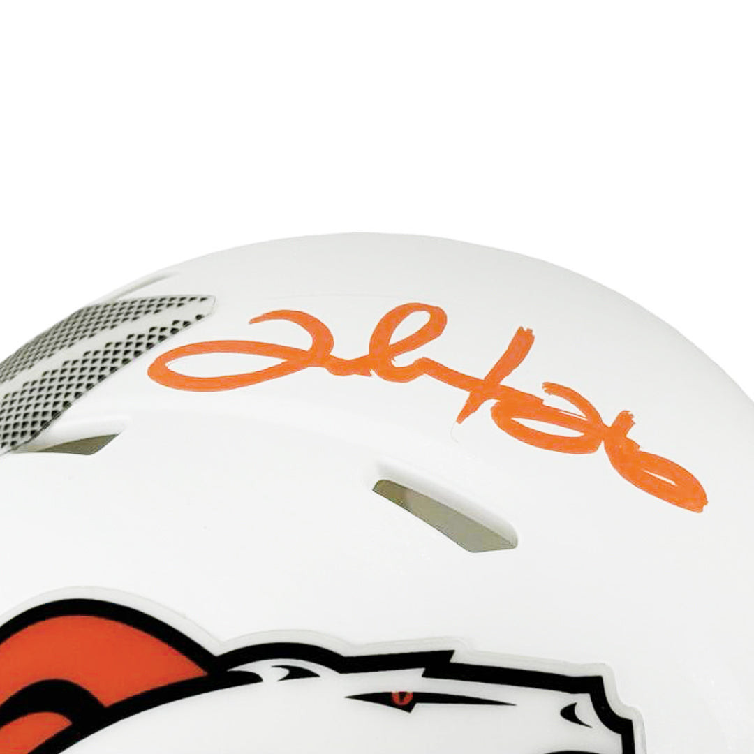Clinton Portis Signed Denver Broncos Alt 2024 Speed Mini Football Helmet (Beckett)