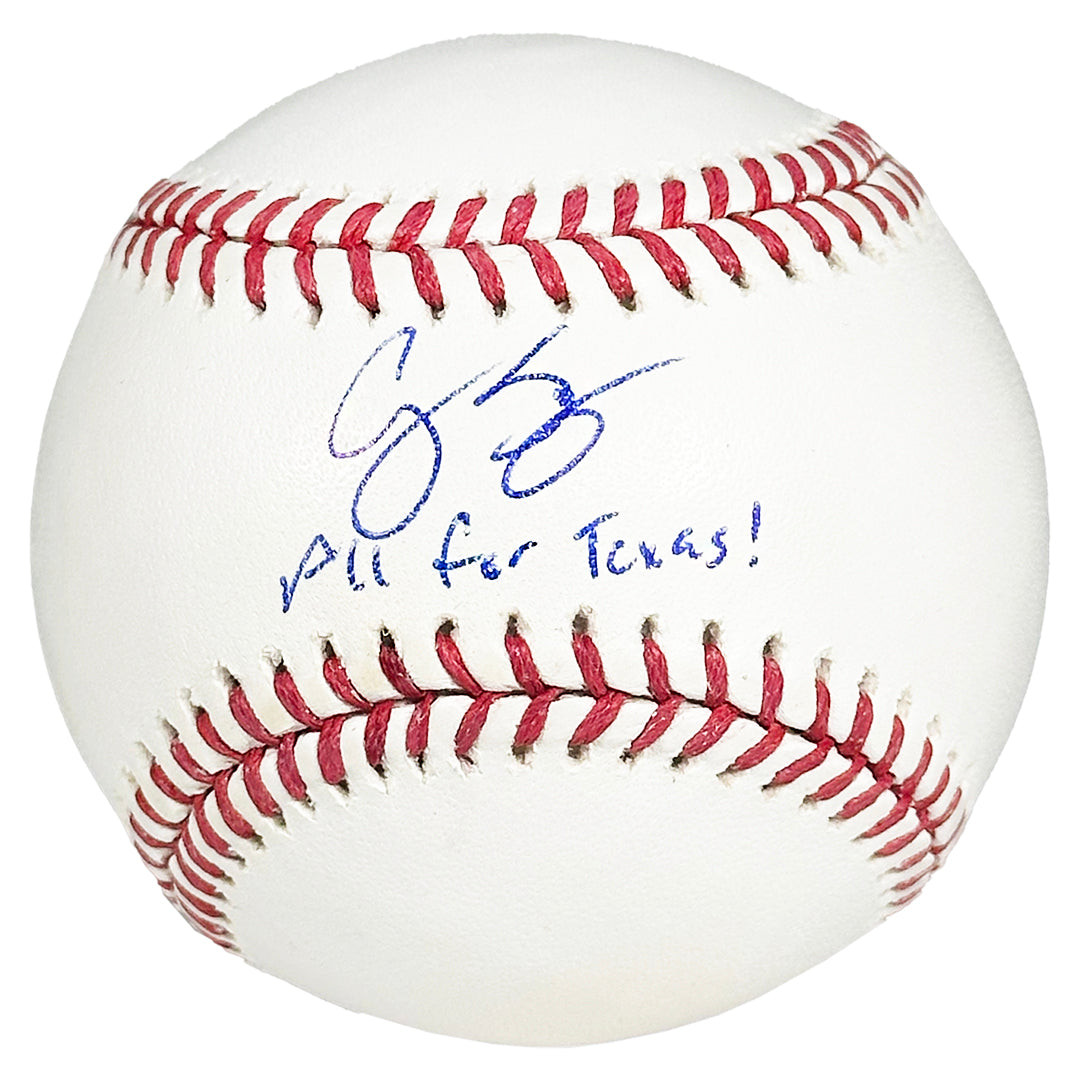 Corey Seager Signed All for Texas! Inscription Rawlings Official Major League Baseball (Fanatics/MLB)