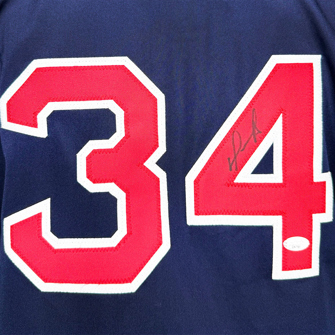 David Ortiz Signed Boston Navy Baseball Jersey (JSA)