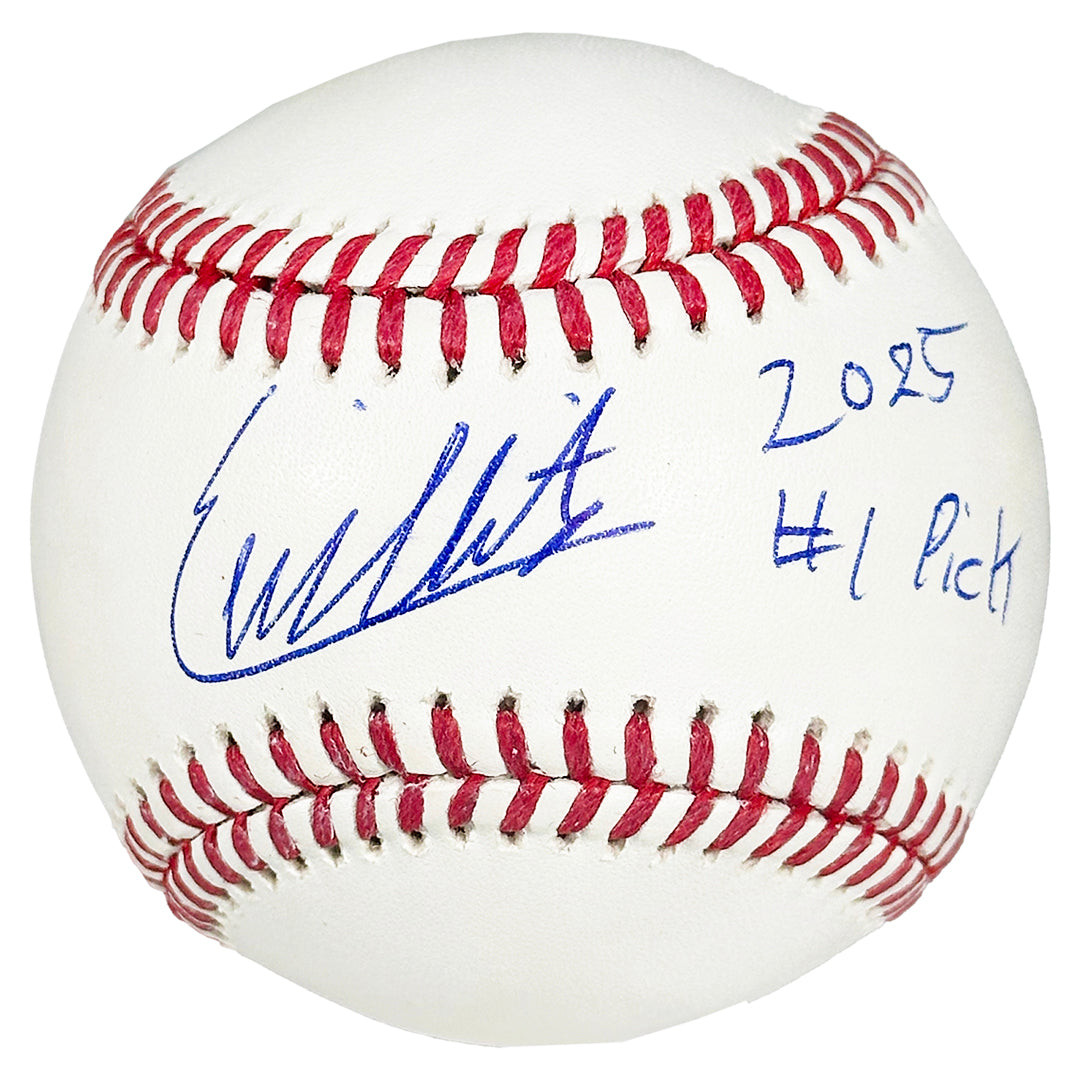 Eli Willits Signed 2025 #1 Pick Inscription Rawlings Official Major League Baseball (Fanatics/MLB)
