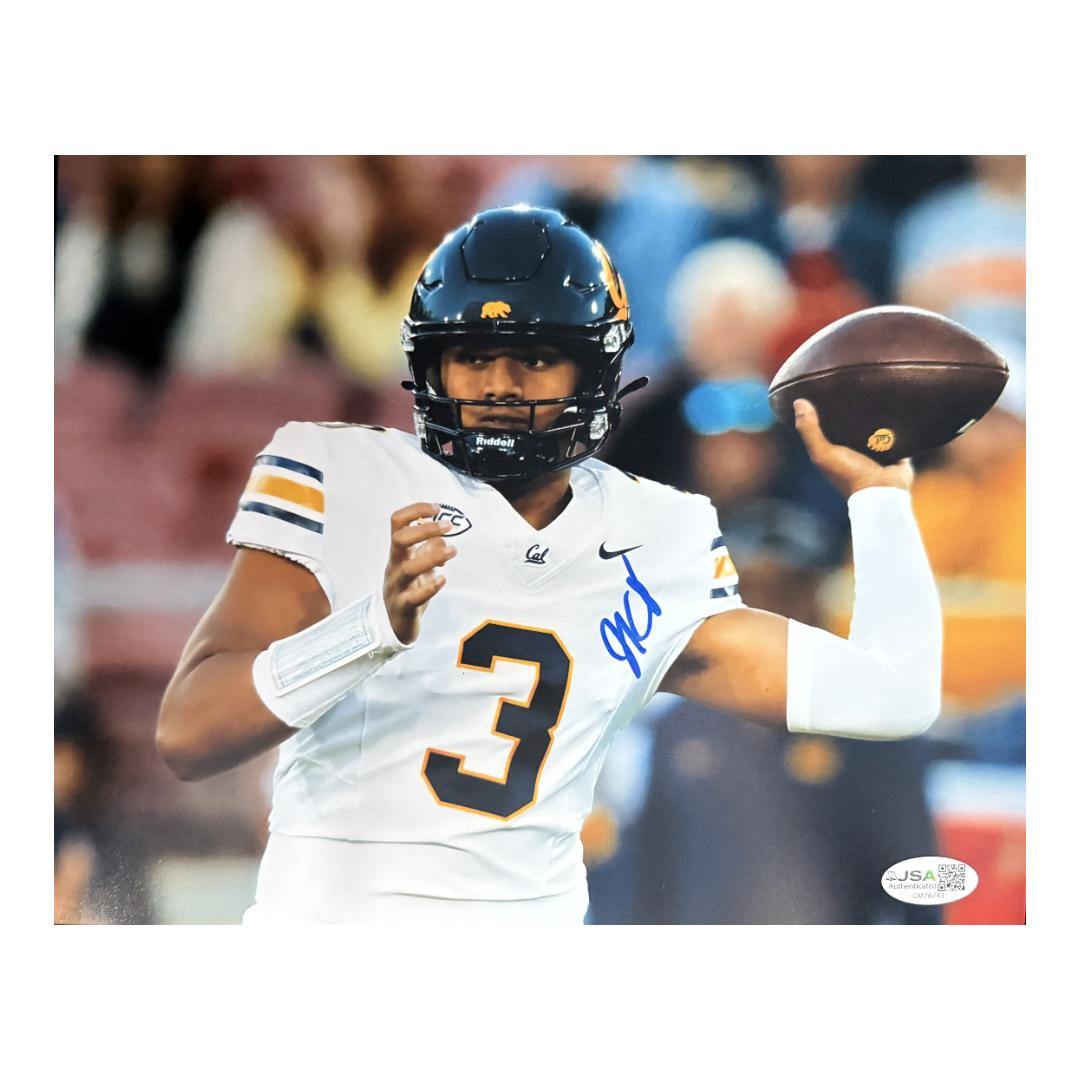 Jaron-Keawe Sagapolutele Signed California Pose 4 Football 8x10 Photo (JSA)