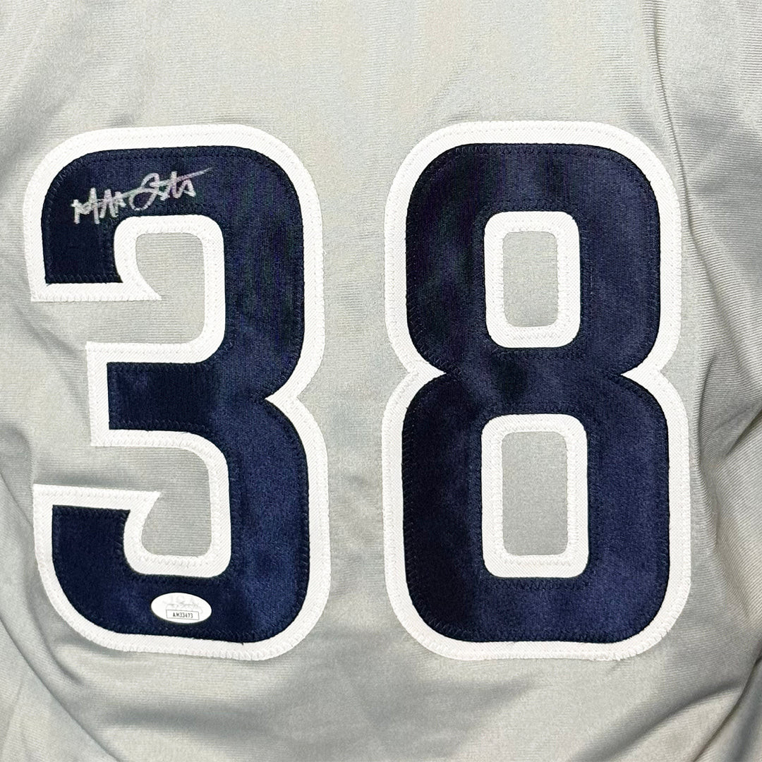 Mat Latos Signed San Diego Grey Baseball Jersey (JSA)