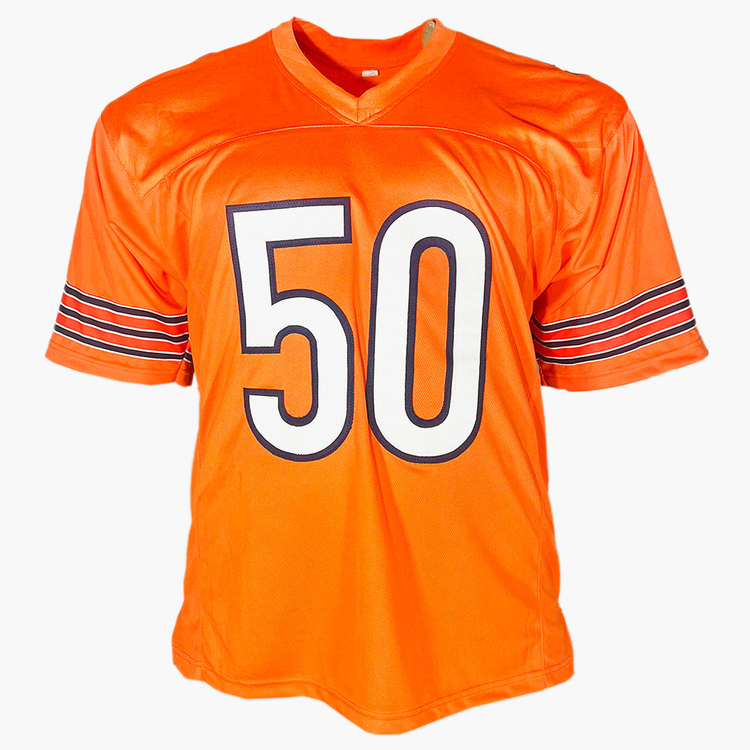 Mike Singletary Signed Chicago Orange Football Jersey (JSA)