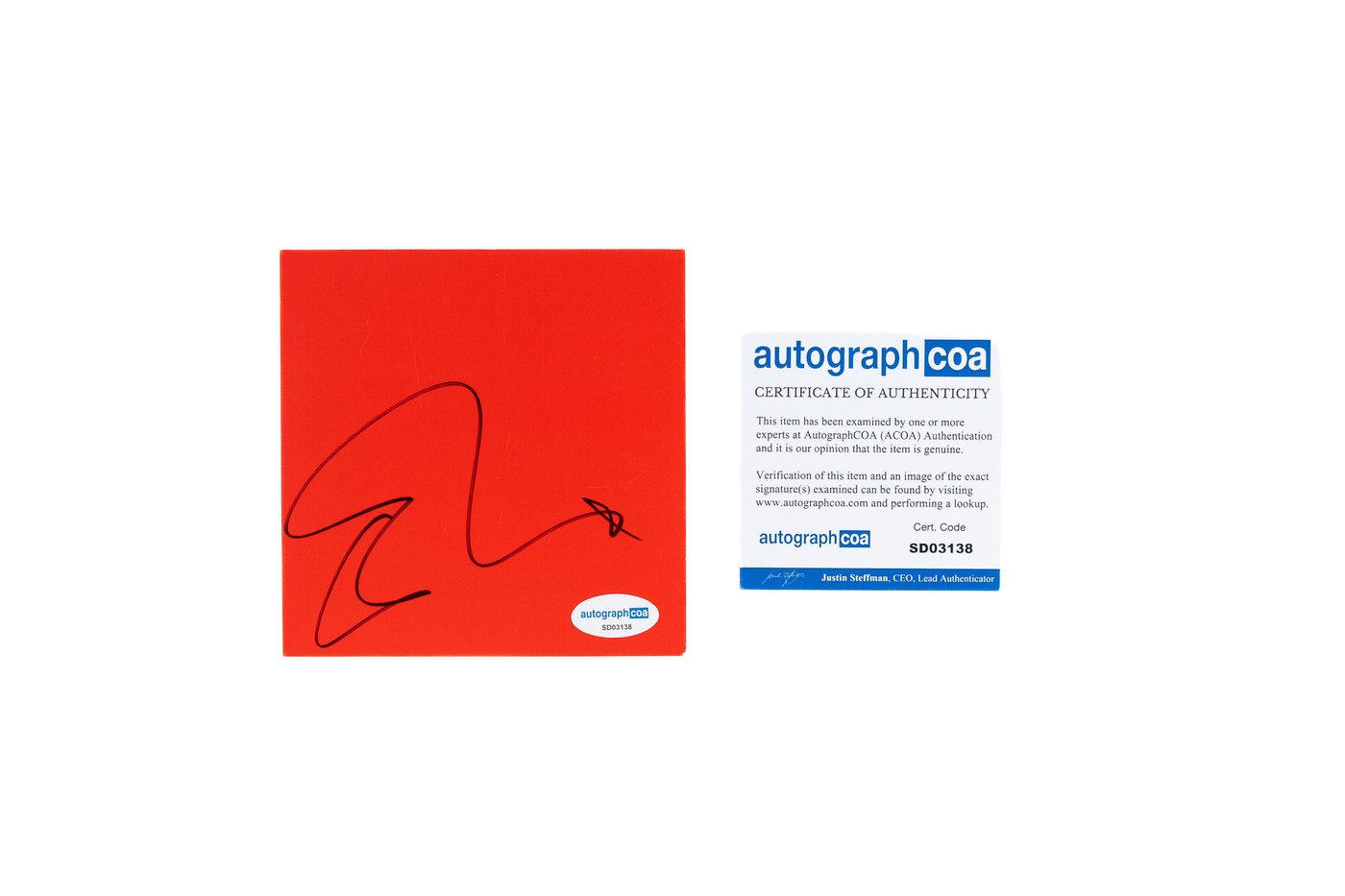 Ed Sheeran Signed Equals Vinyl Insert — Autographed
