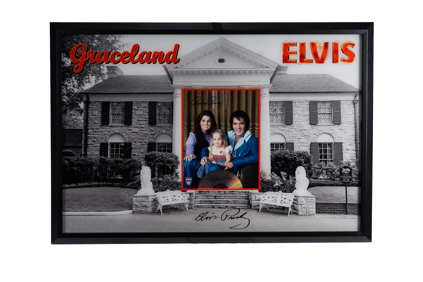 Lisa Marie Presley Graceland Signed Display