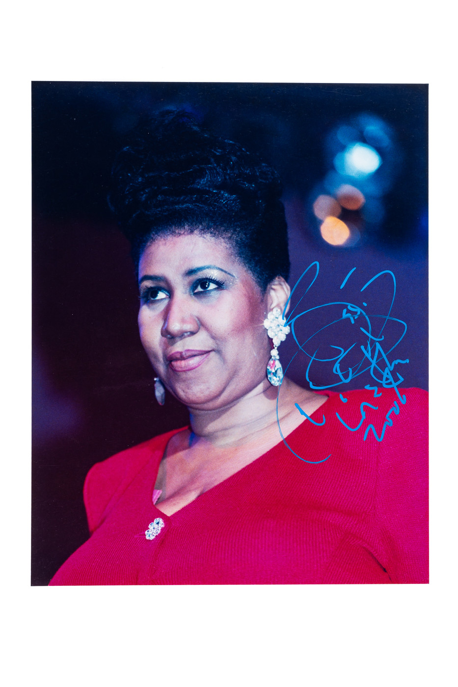 Aretha Franklin Signed Photo