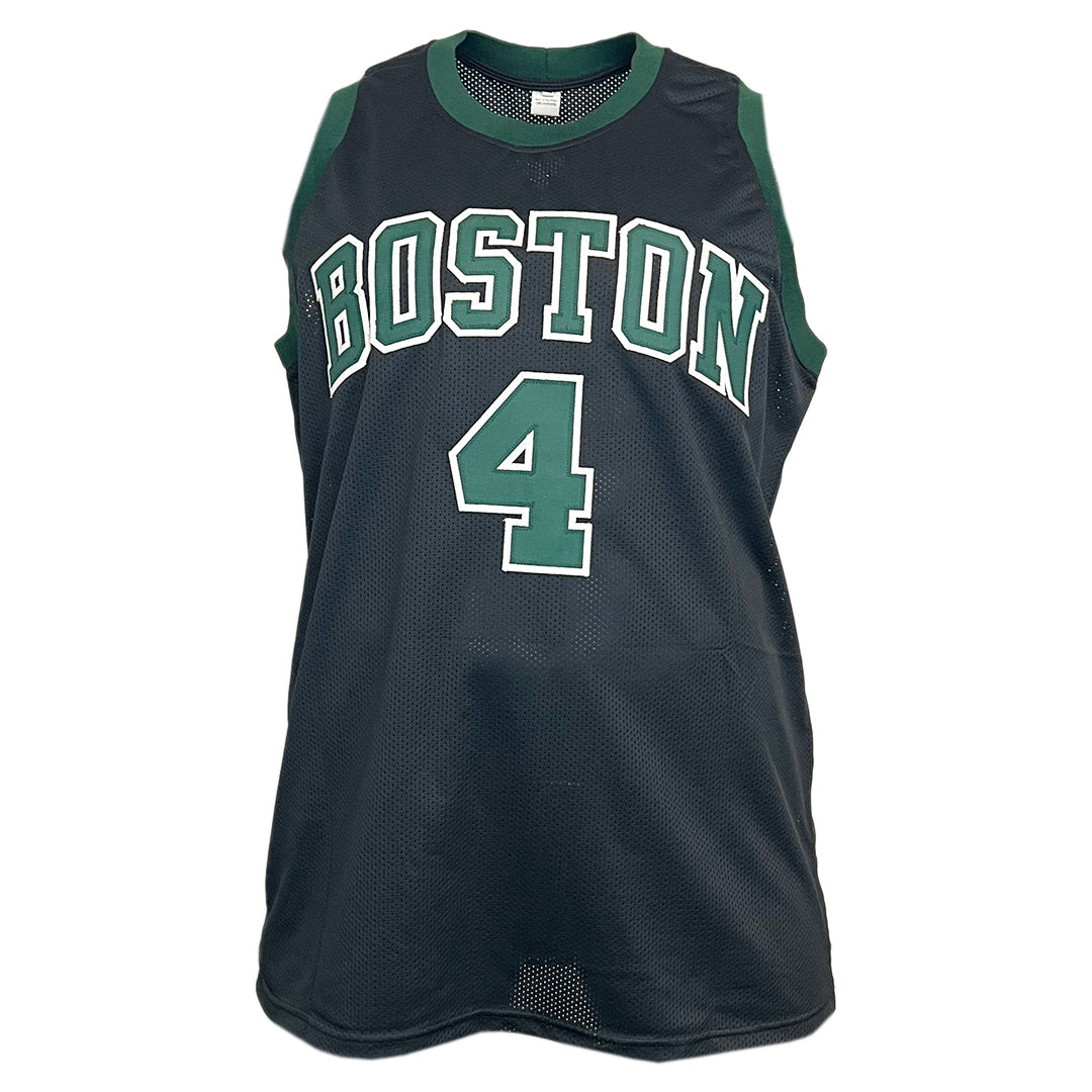 Jrue Holiday Signed 24 NBA Champs Inscription Boston Black Basketball Jersey (Beckett)