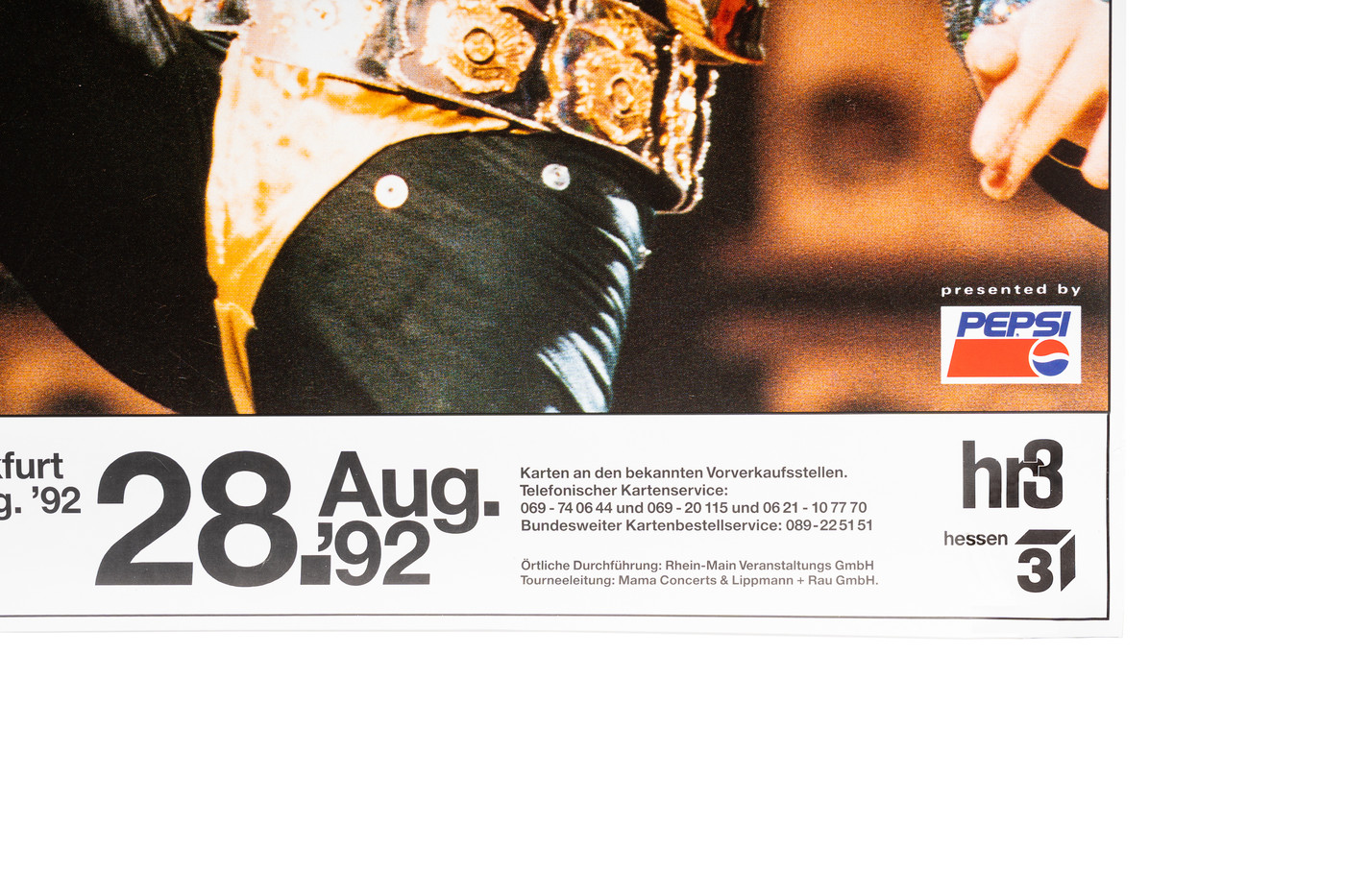 Michael Jackson 1992 Frankfurt, Germany Concert Poster – Dangerous Tour (unsigned)