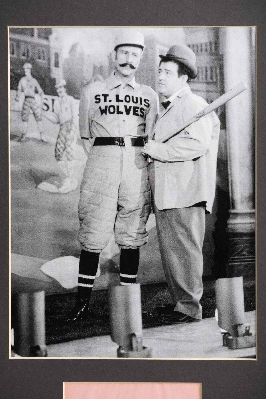 Abbott & Costello’s Classic “Who’s On First” Matted Dual Autograph Display