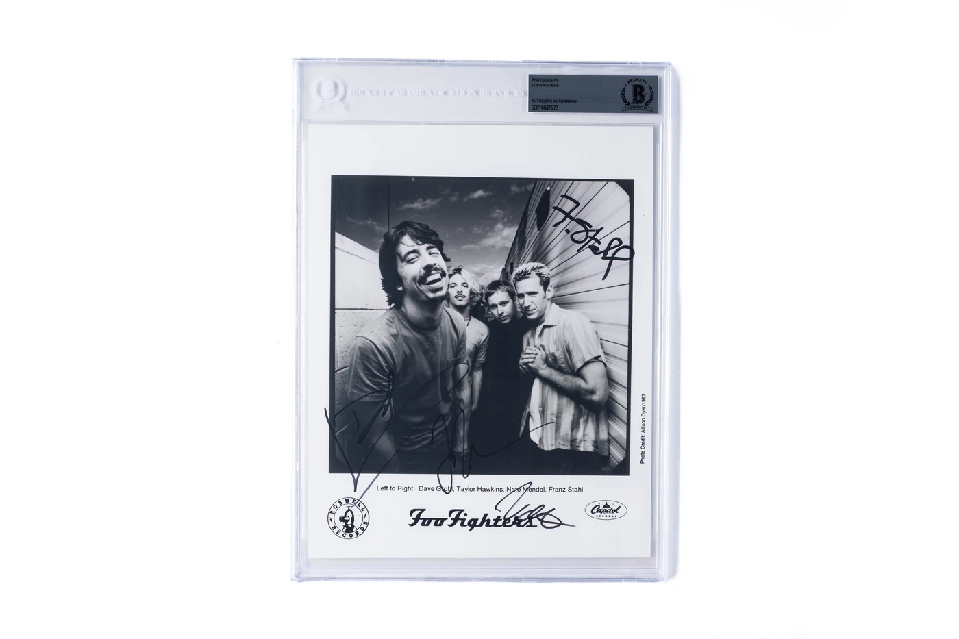 Band-Signed Promotional Photograph: Hand-Signed by Foo Fighters