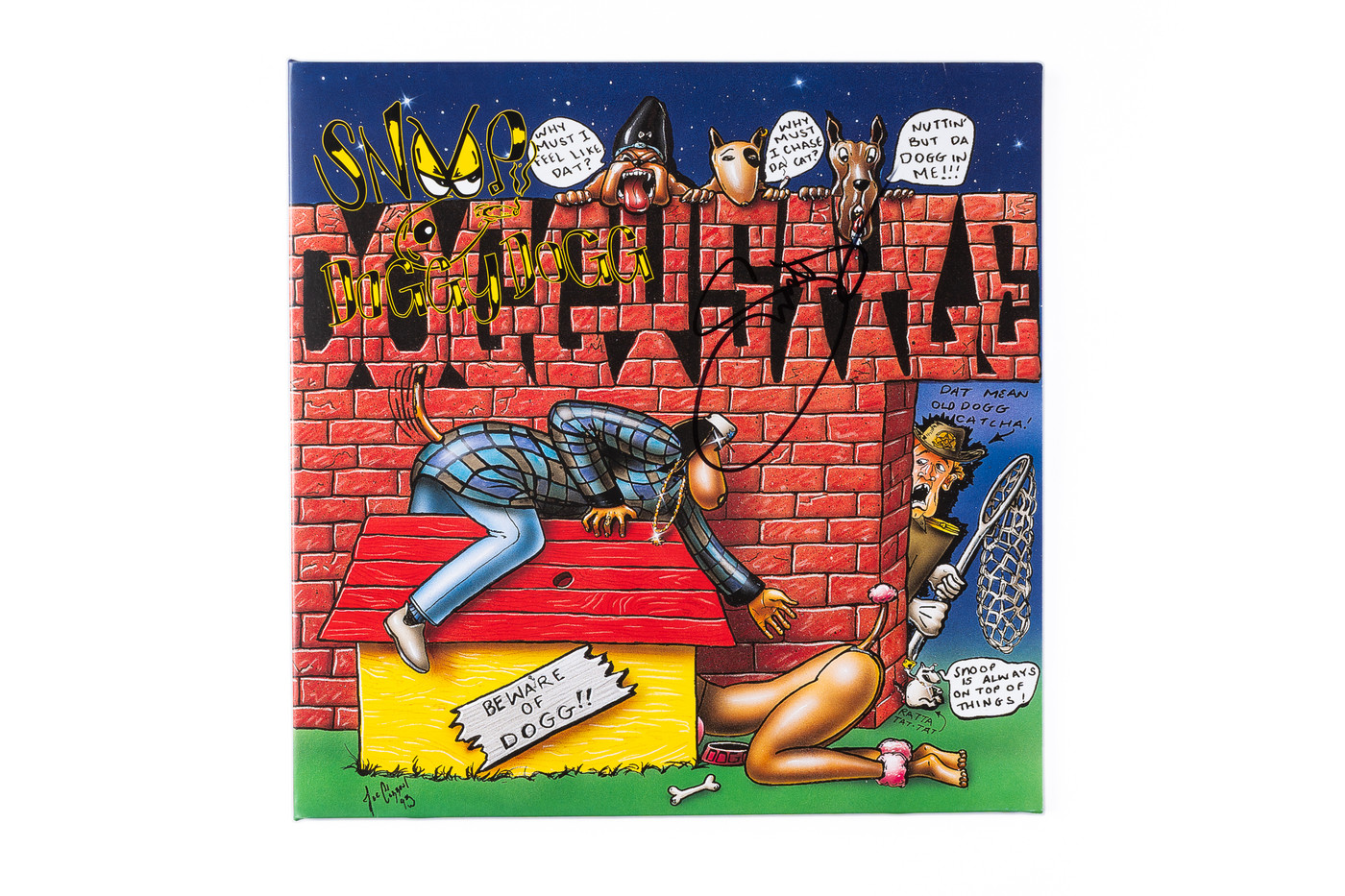 洋楽 Snoop Dogg / Doggystyle LP Death Row Snoop Dogg Signed Doggystyle Vinyl Record Autograph