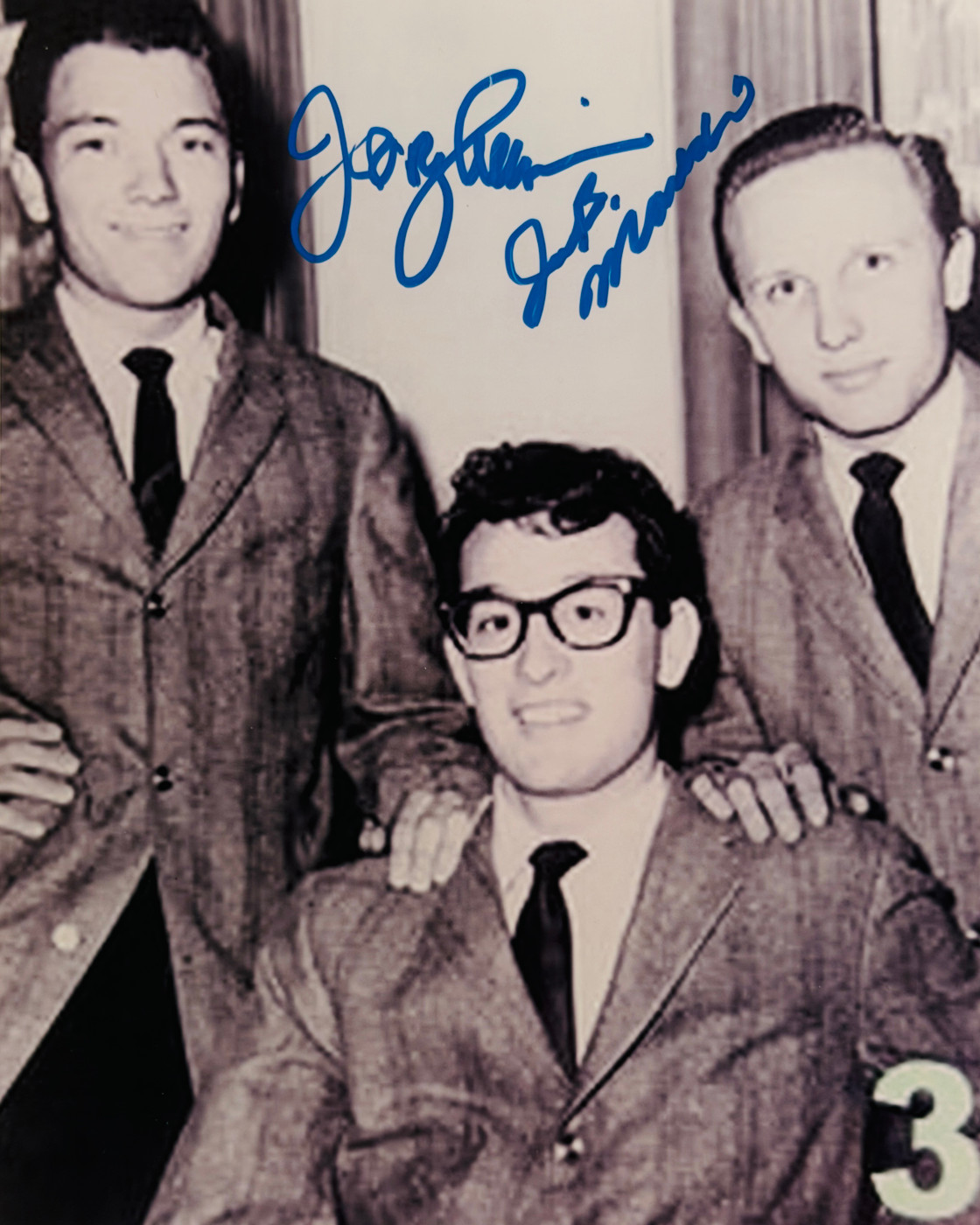 Joe B. Malden and Jerry Allison Signed 8x10 Photo JSA