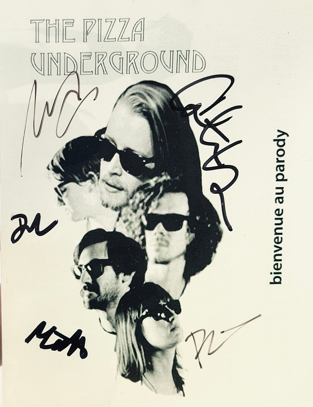 The Pizza Underground Slabbed Signed CD Insert with 3 Colored Cassettes Beckett