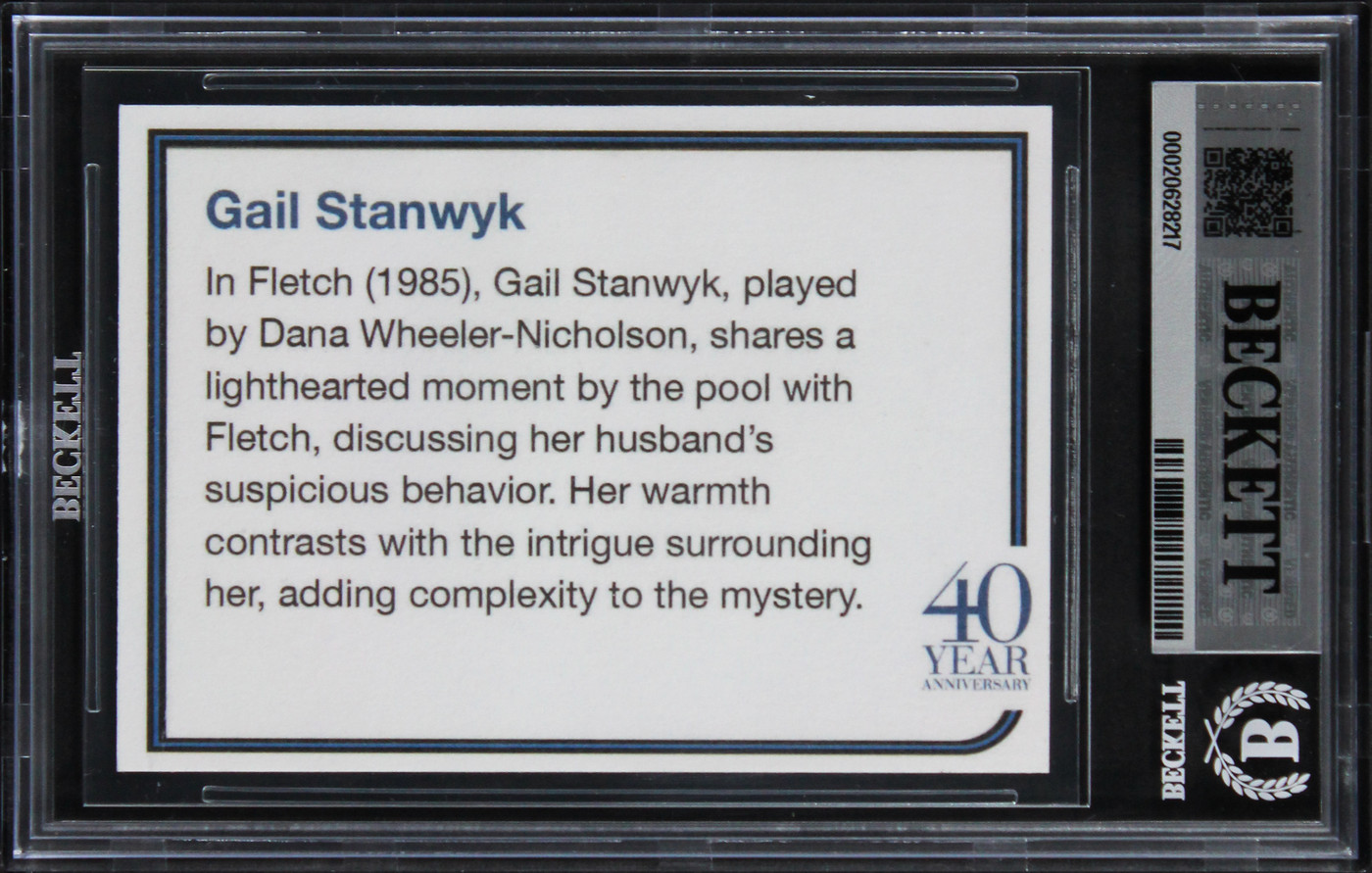 Chevy Chase & Dana Wheeler-Nicholson Fletch Signed Trading Card