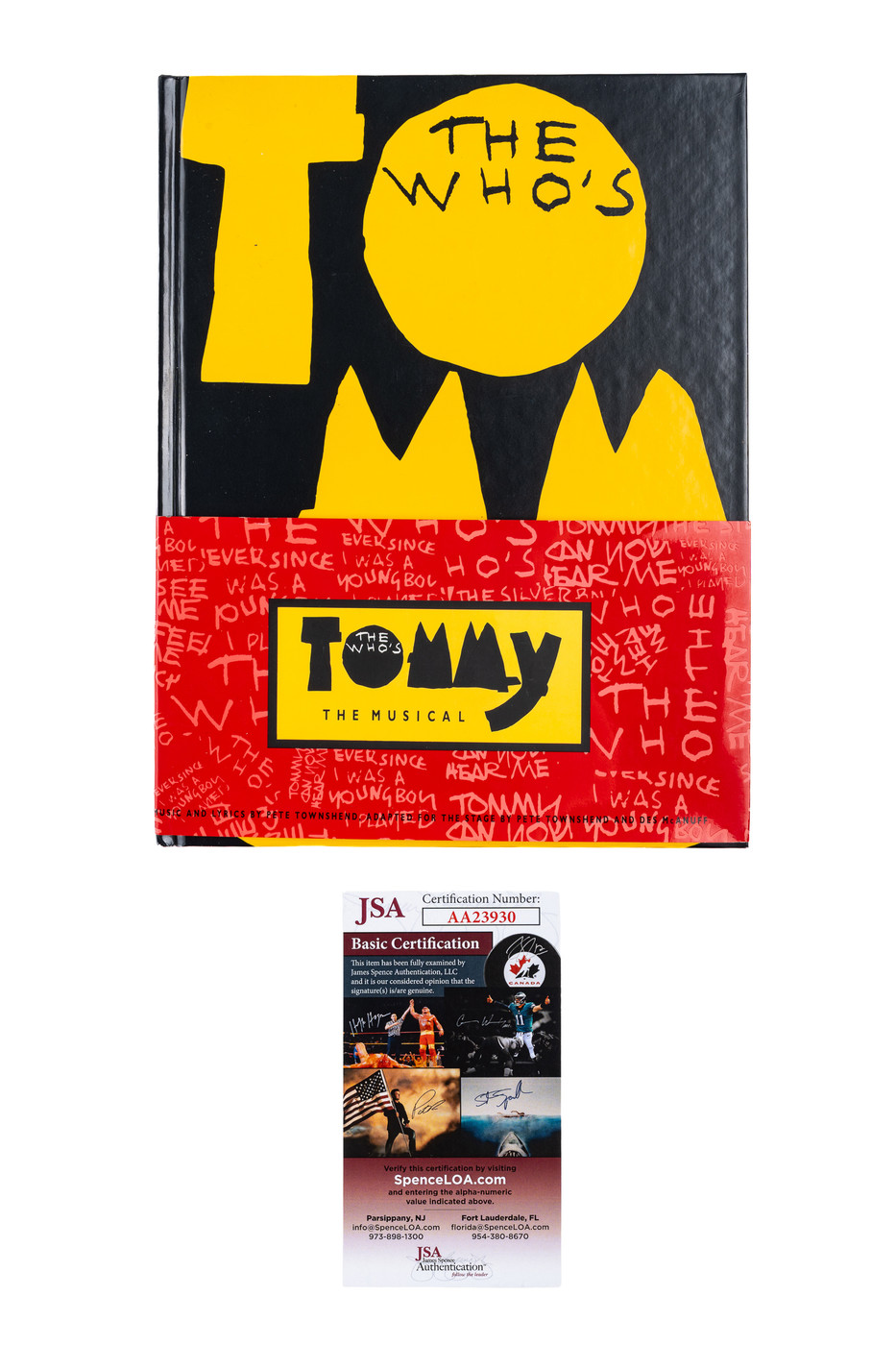 First Edition Hardcover with CD Insert: Signed by Pete Townshend (The Who's Tommy: The Musical)