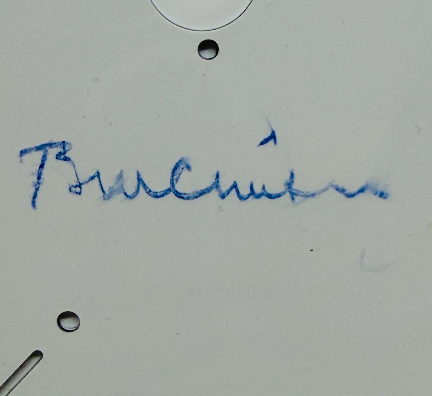 Bill Clinton Signed Electric Guitar Pickguard JSA