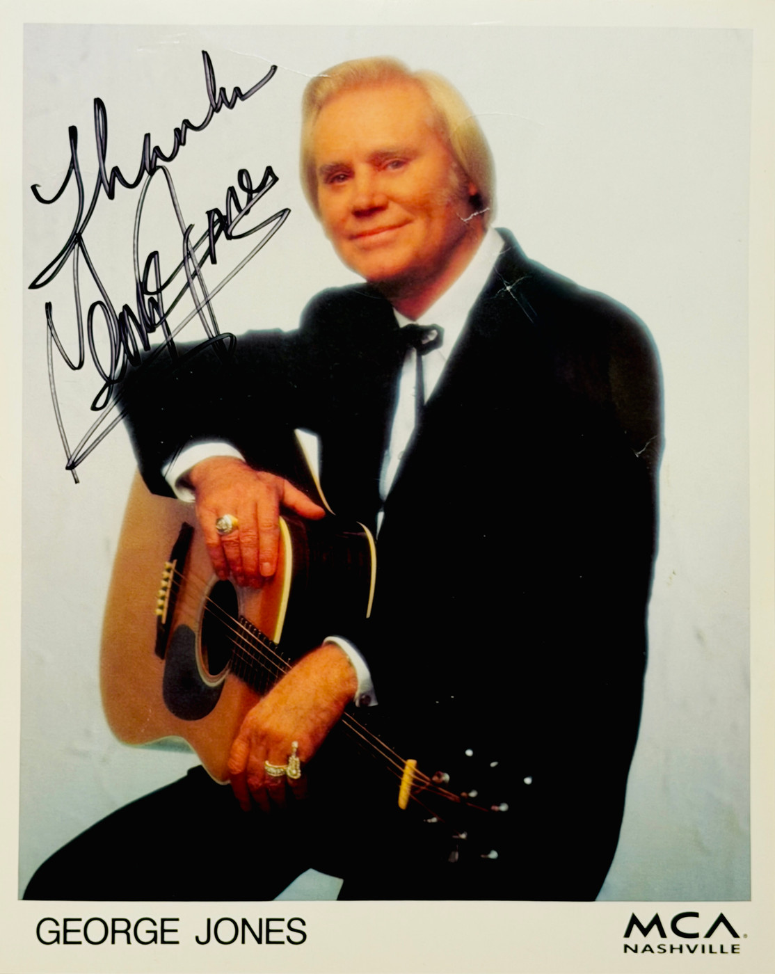 George Jones Signed 8x10 Photo JSA