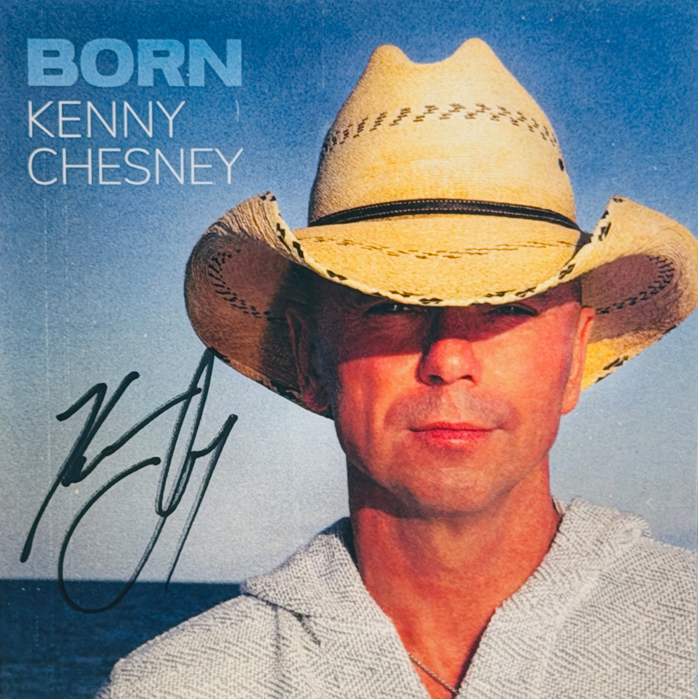 Kenny Chesney Signed "Born" CD Cover JSA