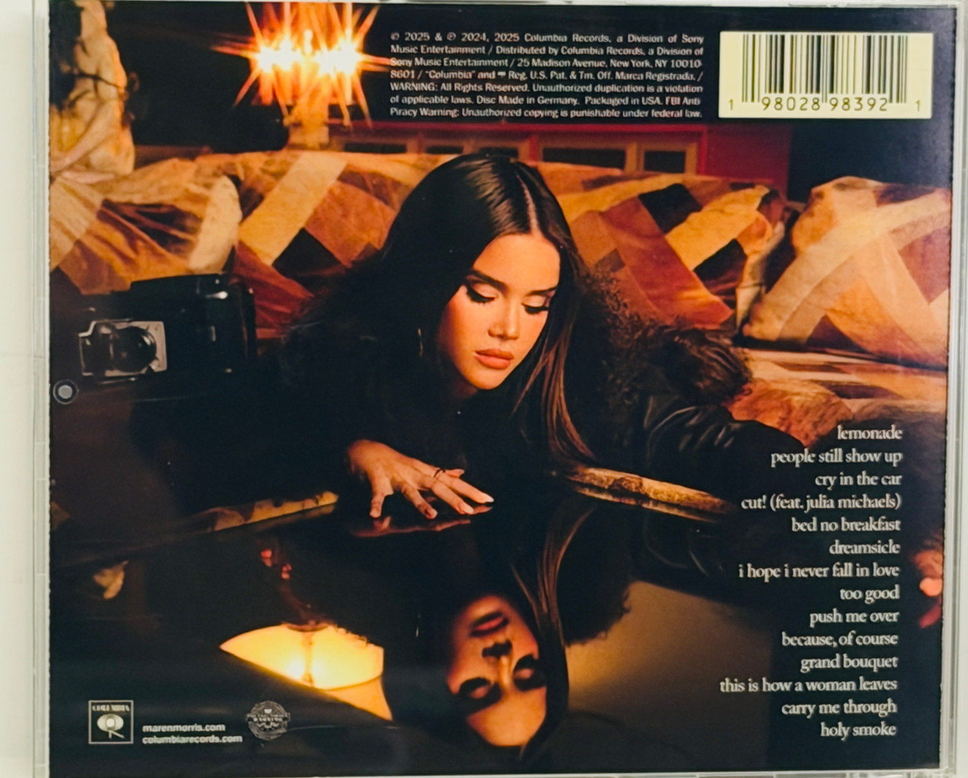 Maren Morris Signed "Dreamsicle" CD Insert JSA