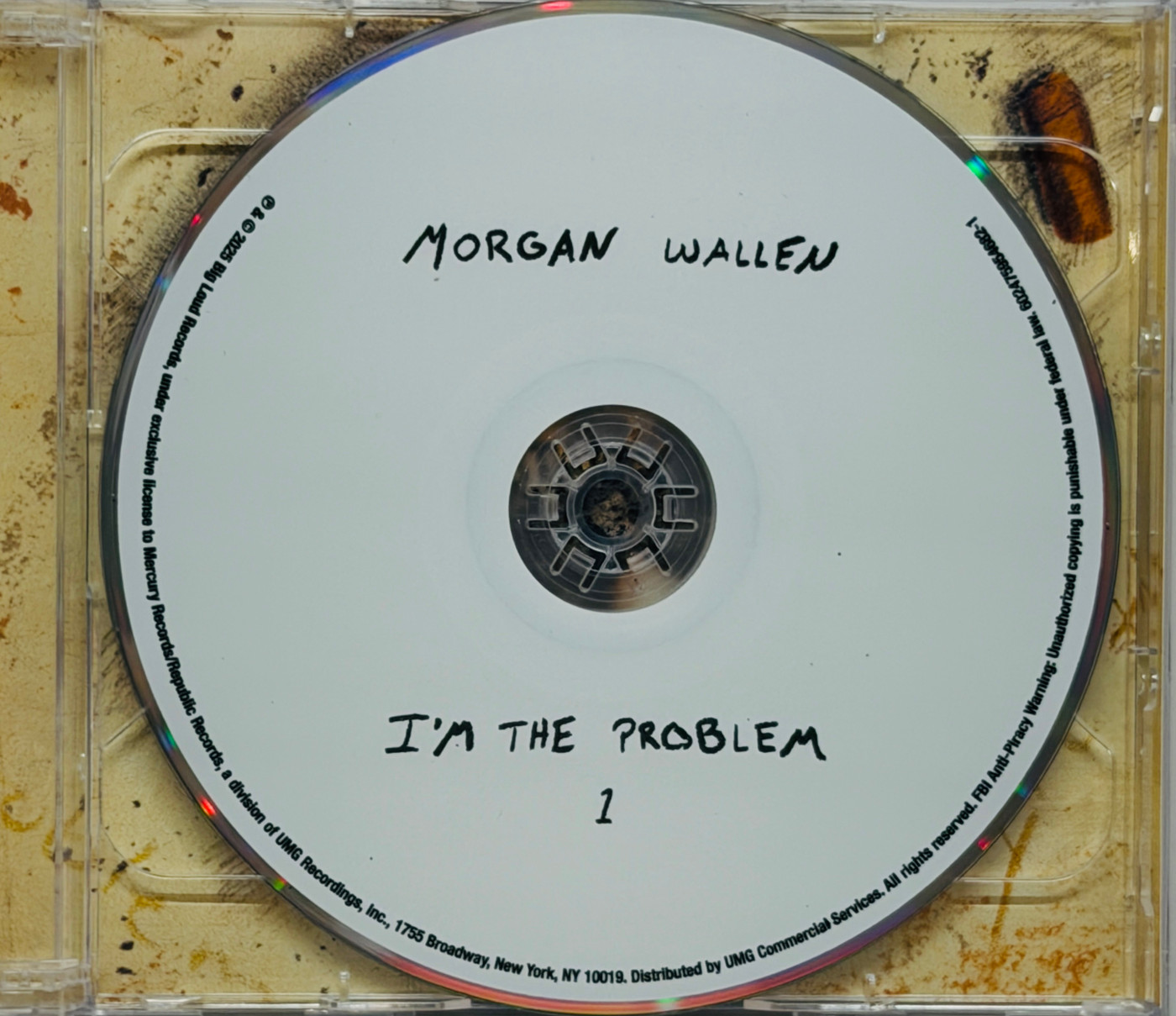 Morgan Wallen Signed "I'm The Problem" CD Cover JSA